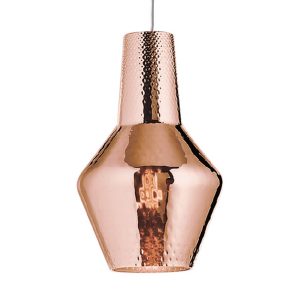 Hængelampe Romeo 130 cm metallisk rosaguld