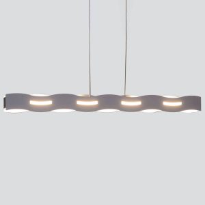 Wave LED-hængelampe, nikkel