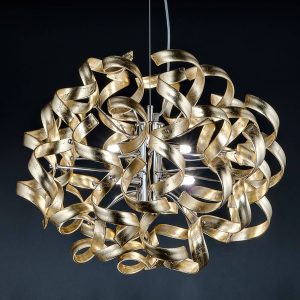 GOLD - hængelampe med bladguld, 50 cm