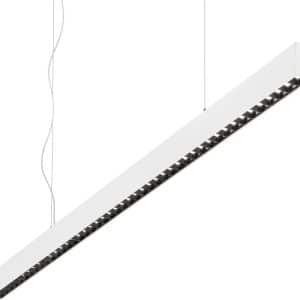 Office, Hængelampe, Sp, aluminium by Ideal Lux (H: 6 cm. x B: 3 cm. x L: 120 cm., Hvid/4000 kelvin)