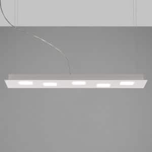 Fabbian Quarter - hvid LED-hængelampe, 5 lyskilder