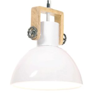 vidaXL industriel hængelampe 25 W rund 30 cm E27 hvid