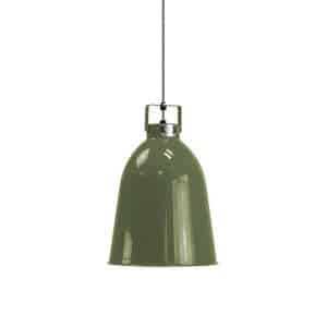 Jieldé-klément C240 hængelampe blank oliven Ø24 cm