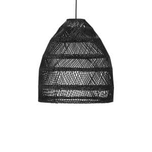 PR Home Maja hængelampe, rattan, sort, Ø 36,5 cm