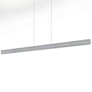 Ruan LED-hængelampe, nikkel, længde 152 cm