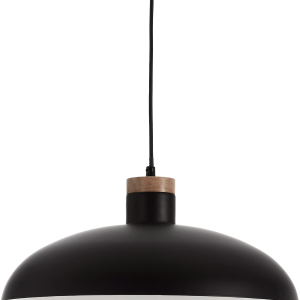 Gotram, Pendel lampe, sort/natur, H16,5x38x38 cm