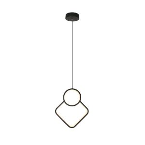 12W hængelampe - 280x1800mm, 4000K, Sort, LED, Metal, Hus. - Kulør : Neutral