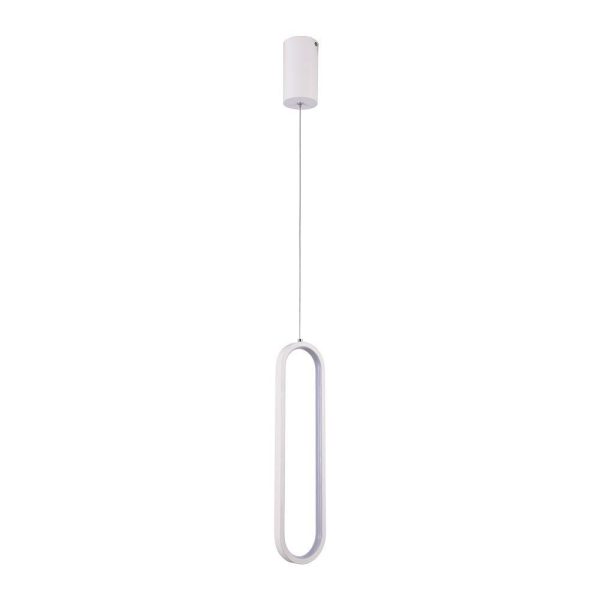 13W LED hængelampe - (40cm) 4000K hvid hus. - Kulør : Neutral
