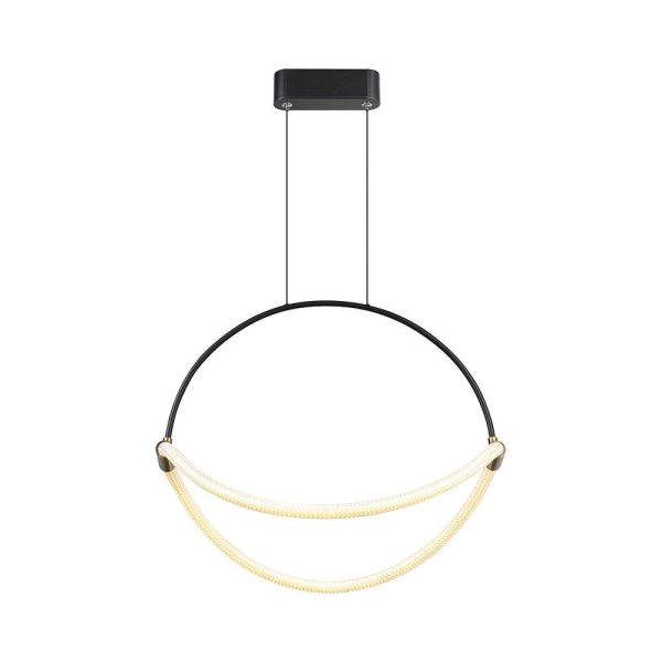 16W LED Hængelampe - Pendel, 500mm, 4000K, Sort hus. - Kulør : Neutral