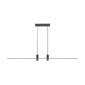 19W Hængelampe - LED, (80x100cm), 3000K, Sort hus - Kulør : Varm