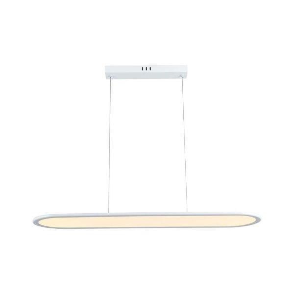 24W LED Hængelampe - 80x100cm, 4000K, hvid, HU. - Kulør : Neutral