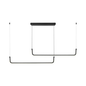 24W LED Hængelampe - Designer, 4000K, Sort - Kulør : Neutral