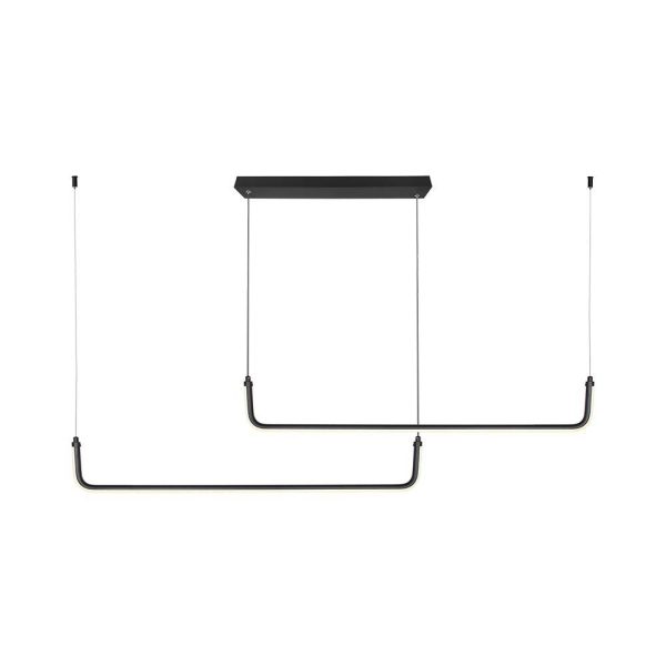 24W LED Hængelampe - Designer, 4000K, Sort - Kulør : Neutral