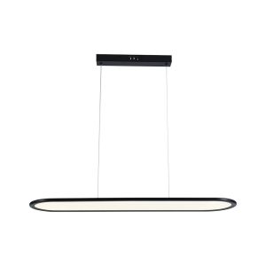 24W LED hængelampe - 80x100cm, 4000K, sort, hus. - Kulør : Neutral