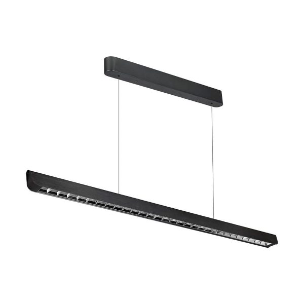 36W LED lineær hængelampe - Samsung-linse, type 3i1, sort - Kulør : 3-i-1