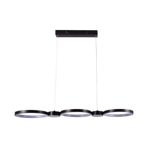 38W Hængelampe - LED, 95x100cm, 3000K, Ren Sort. - Kulør : Varm