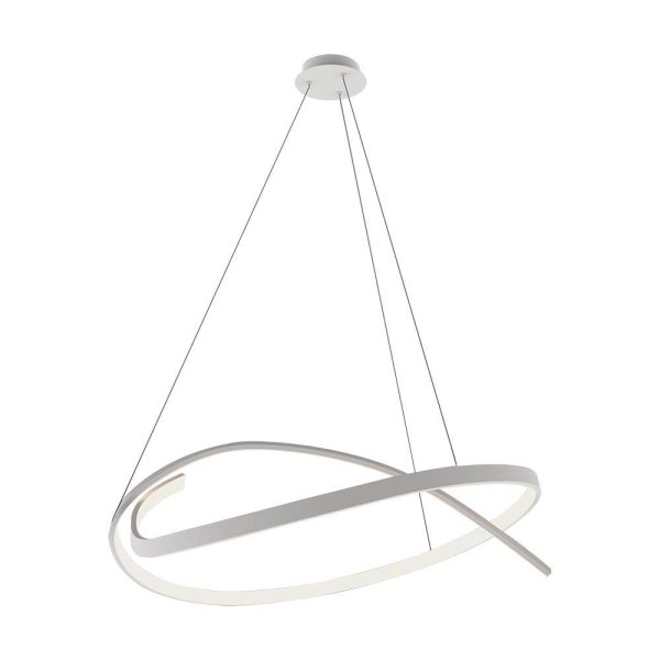 48W LED Hængelampe - 800x1200mm, 3000K, hvid, metal, TRIAC dæmpbar - Dæmpbar : Dæmpbar, Kulør : Varm