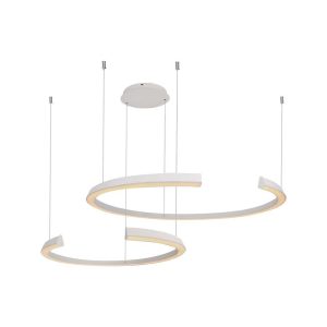48W LED Hængelampe - Metal, 1100x800x1200mm, 3000K, Hvid, Triac Dæmpning - Dæmpbar : Dæmpbar, Kulør : Varm