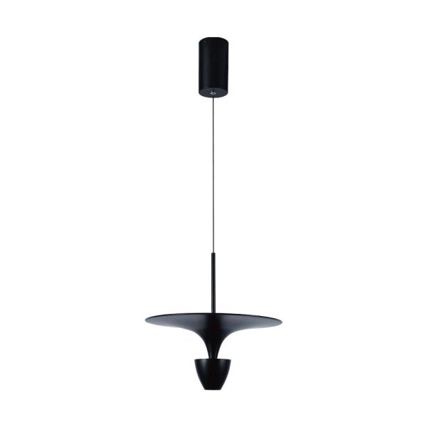 9W Hængelampe - LED, 3000K, Sort hus, 30x320x100cm. - Kulør : Varm