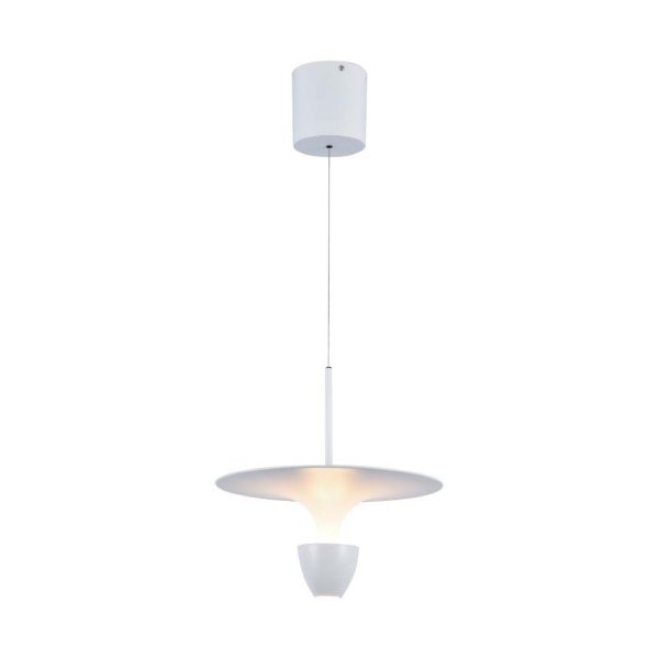 9W LED hængelampe - 30x320x100cm, 3000K, ren hvid, hus. - Kulør : Varm