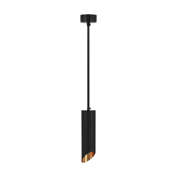 GU10 hængelampe - sort, Ø55x200mm.