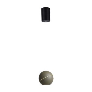 LED hængelampe - Ø120, justerbar wire, touch lysdæmper, tænd/sluk, 3000K, champagne guld - Kulør : Varm