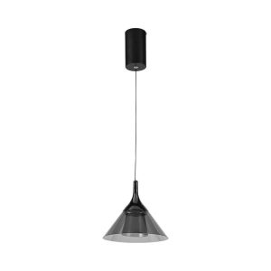 VT-810 LED Hængelampe 9W - 19.5x17.5x100cm, 4000K, sort. - Kulør : Neutral