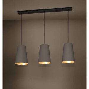EGLO Stars of Light PETROSA pendel 3xE27 Ø280 cappuccino/messing