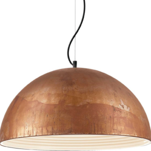 Pendel lampe Ideal Lux Folk Ø500 corten metal hængelampe justerbar højde