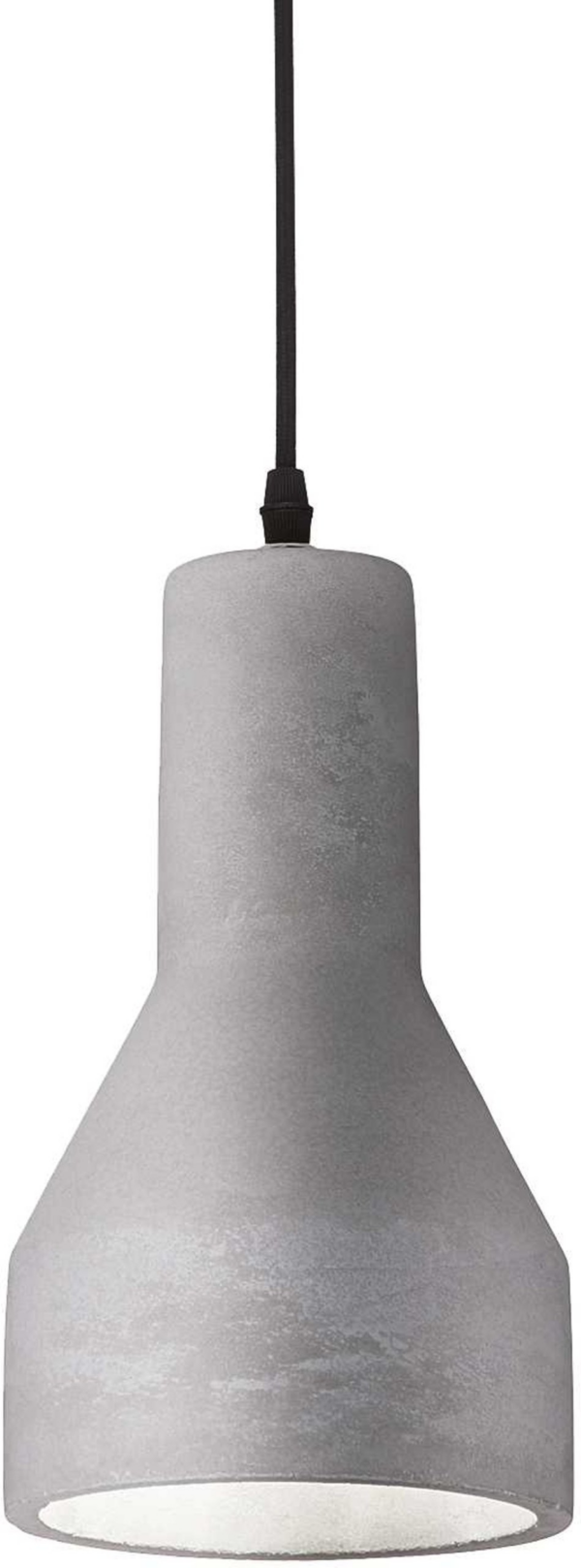 Pendel lampe Ideal Lux Oil hængelampe Ø150 mm H310 - 2400 mm E27 beton/sort