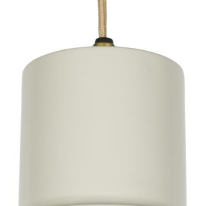 Pendellampe Studio White Duct lysgrå jern H21xØ12 cm dæmpbar E14 hængelampe