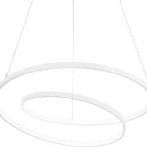Pendellampe hængelampe Ideal Lux Oz Ø60 cm justerbar højde 30-150 cm integreret LED 47W 5000 lm hvid