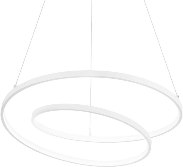 Pendellampe hængelampe Ideal Lux Oz Ø60 cm justerbar højde 30-150 cm integreret LED 47W 5000 lm hvid