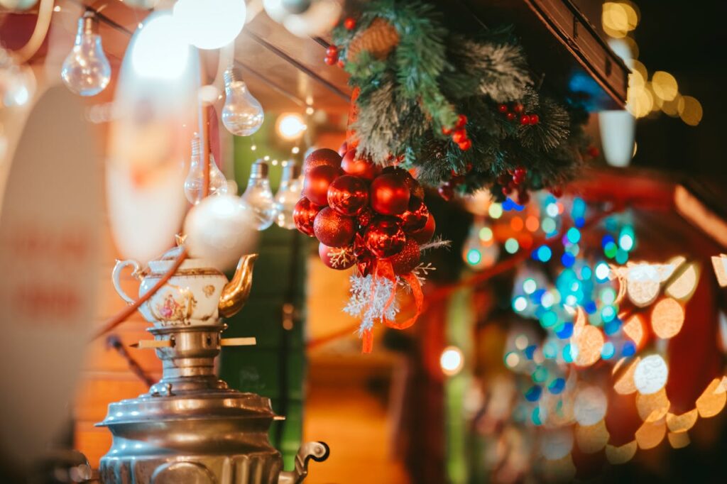 udendørs julelys i vinter