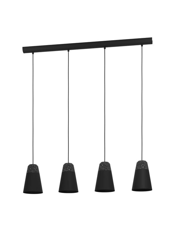 EGLO CANTERRAS LANGBORD 4XE27 Ø150 SORT