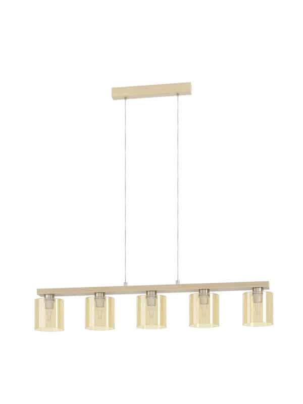EGLO CASTRALVO LANGBORD E27 5L BS/TRÆ/AMBER