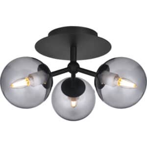 Halo Design Atom Trio loftlampe, røgfarvet