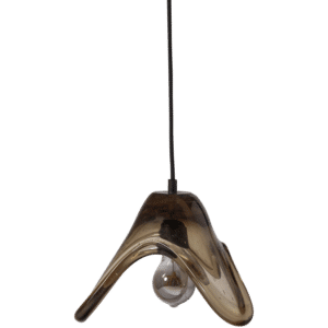 WOOOD Elle Hængelampe Stor Glas Grøn