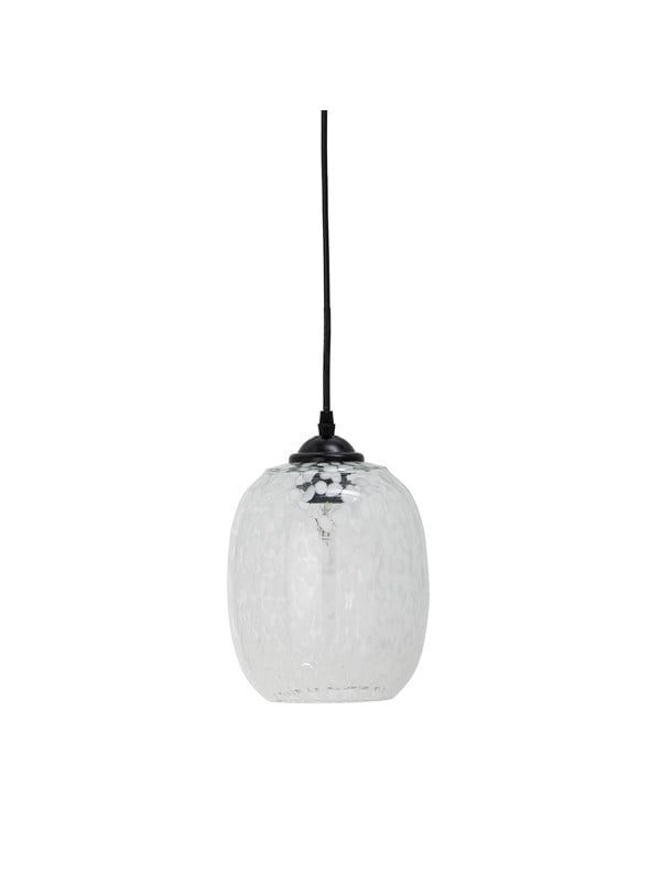 Bloomingville Gisele Pendel, Hvid, Glas