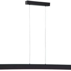 Hængelampe Kave Home Boadella sort - metalpendel minimalistisk 3000K LED